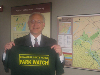 Bob Weiner becomes a Delaware State Parks Park Watch/ Northern Delaware Greenways [NDG] Trail Steward
