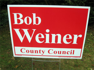 Bob Weiner Yard sign